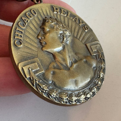 Vtg 1951 Chicago Relays Medal One Mile Relay 3rd Daily News Stadium Balfour