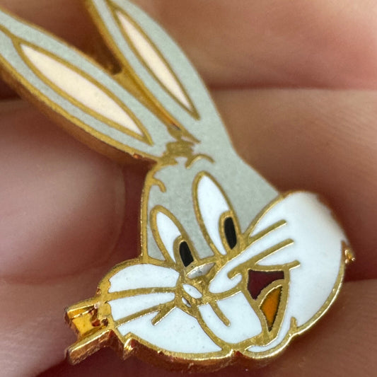 Vintage Looney Tunes Bugs Bunny Enamel Lapel Pin