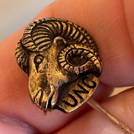 VTG University of North Carolina at Chapel Hill Stick Pin Gold Tone Ram's Head