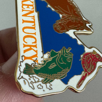 Kentucky Horse, Fish & Cardinal State Lapel Pin – USA