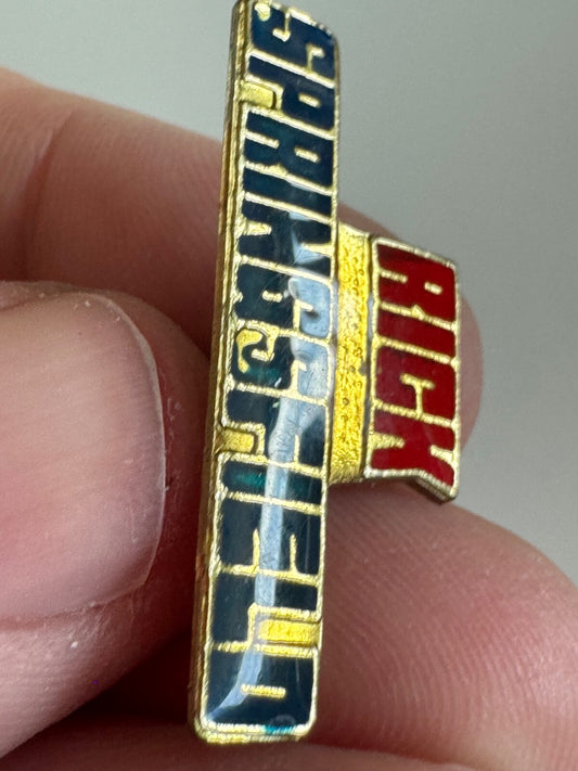 Vintage Rick Springsfield Lapel Pin Error Springfield