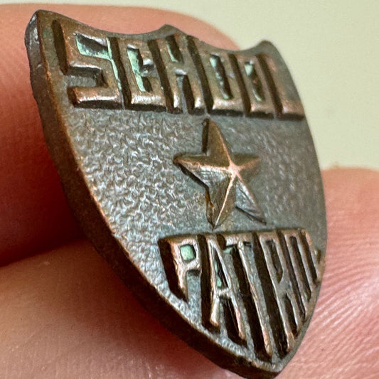 School Patrol Shield Northwestern Mutual Screwback Lapel Pin