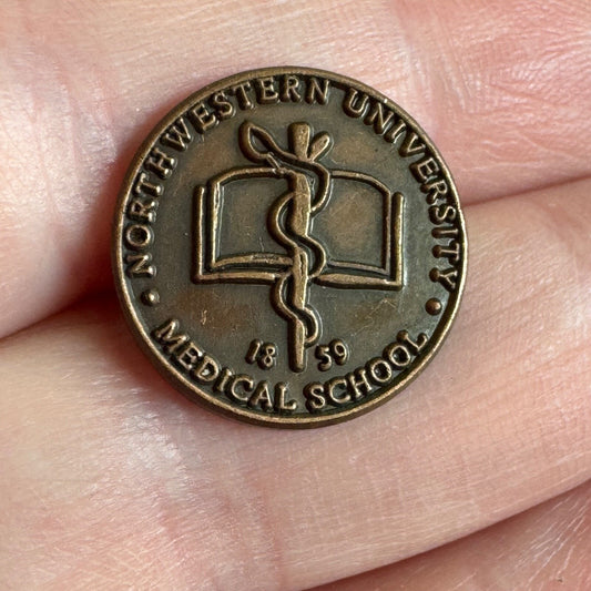 Vintage Northwestern University Medical School Lapel Pin Tie Tack