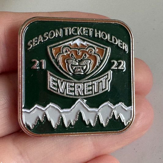 Everett Silvertips 21-22 Season Ticket Holder Pin Hockey Fan Gear