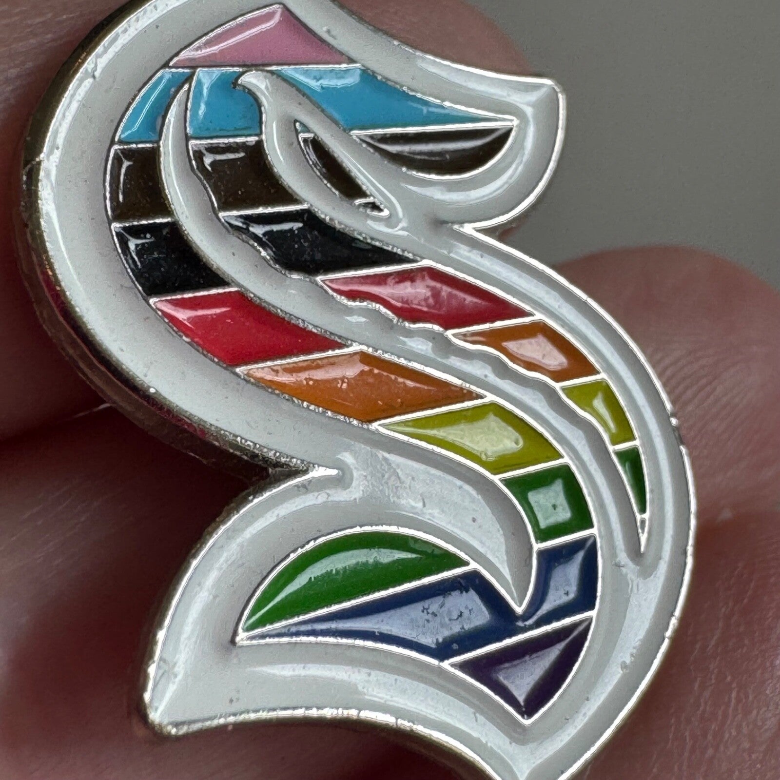 Seattle Kraken LGBTQ Pride Lapel Pin Logo NHL Hockey