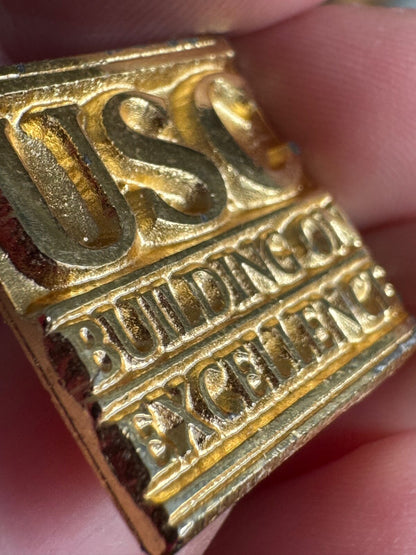 Vintage USC Building on Excellence University of Southern California Lapel Pin
