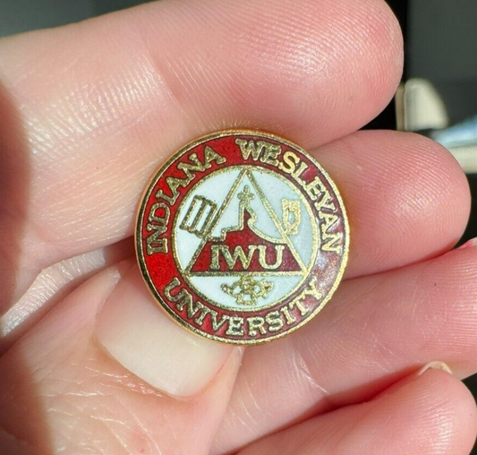 Vtg Indiana Wesleyan University IWU Pin Wildcats
