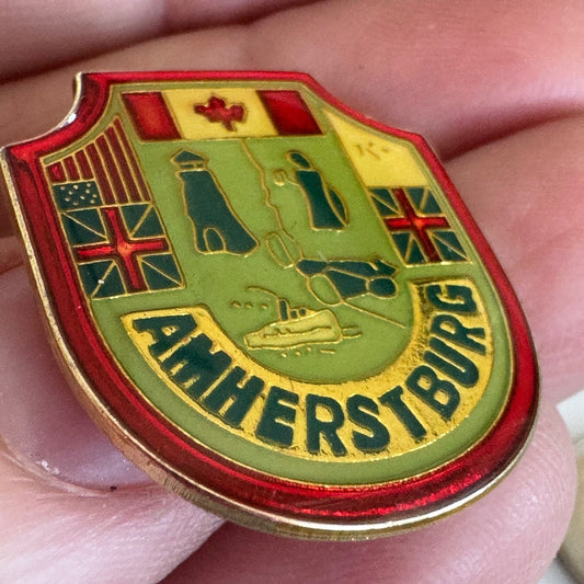 Vintage Amherstburg Lapel Pin Ontario Canada Souvenir Tourist