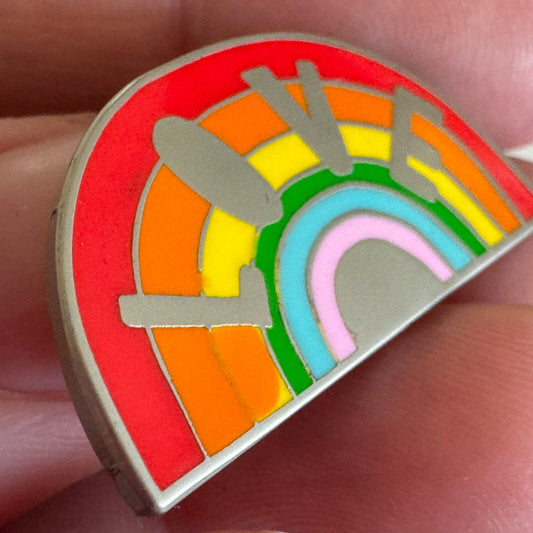 2018 Badge Bomb Rainbow LOVE Lapel Pin