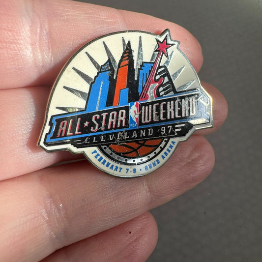 1997 NBA All-Star Weekend Cleveland Lapel Pin Kobe Bryant Dunk