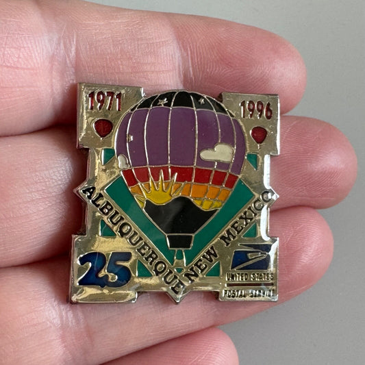Vintage 1996 Limited Edition USPS Albuquerque New Mexico Hot Air Balloon Pin