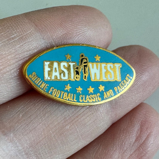 Vintage East West Shrine Football Classic and Pageant Lapel Pin College Bowl