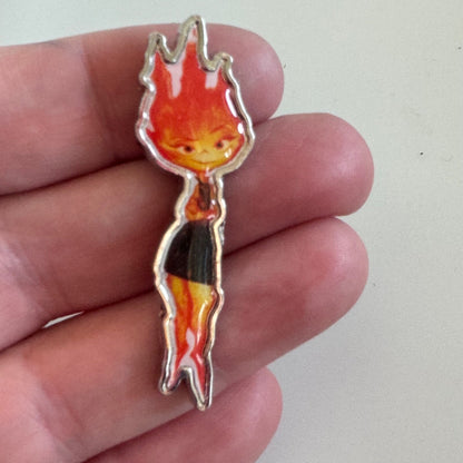 EMBER LUMEN FROM DISNEY PIXAR'S FILM ELEMENTAL LIMITED RUN PROMOTIONAL PIN/BADGE