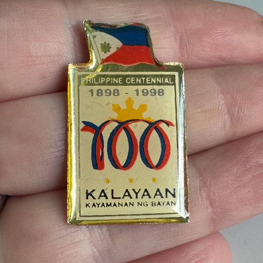 Philippine Centennial Pin 1898–1998 Kalayaan Independence Commemorative