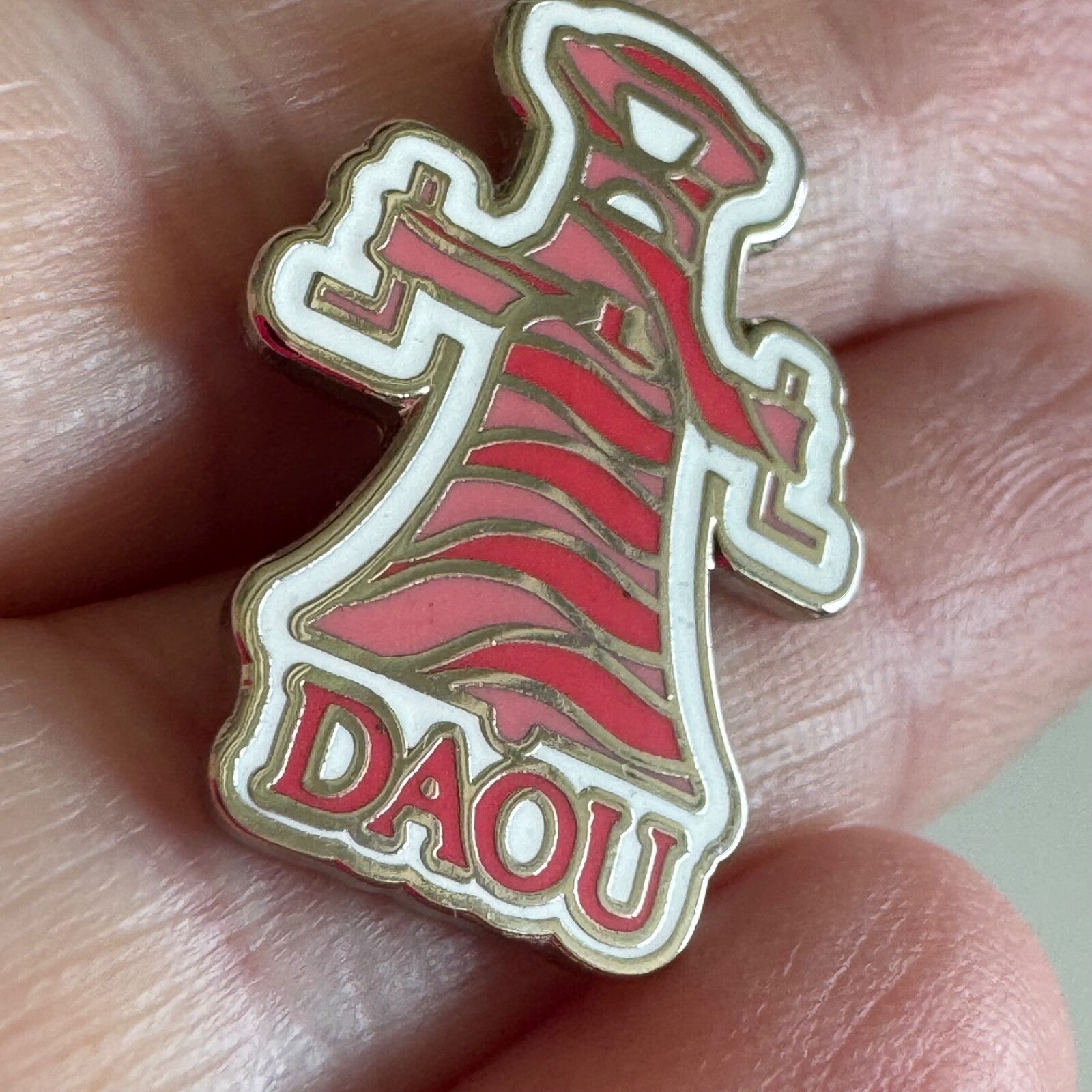 DAOU Vineyards Pink Lapel Pin Bell Image Paso Robles California