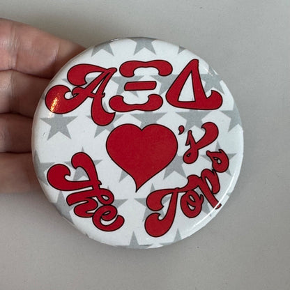 Alpha Xi Delta Loves the Tops Sorority Pin Western Kentucky University WKU