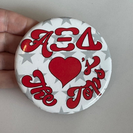 Alpha Xi Delta Loves the Tops Sorority Pin Western Kentucky University WKU