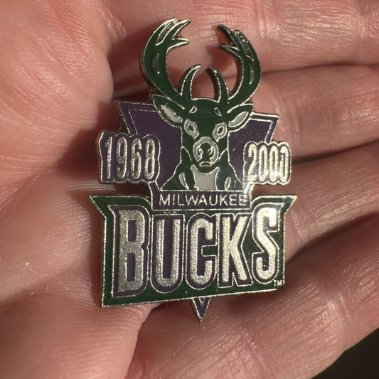 1968 2008 Milwaukee Bucks Logo Commemorative Lapel Pin 