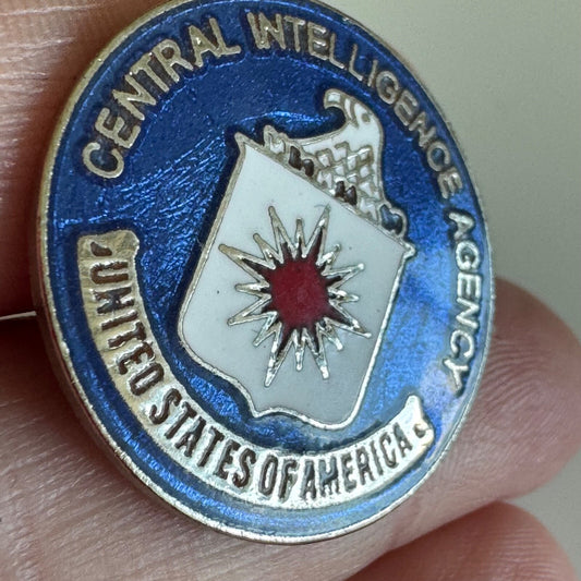 Vintage Central Intelligence Agency Enamel Lapel Pin 