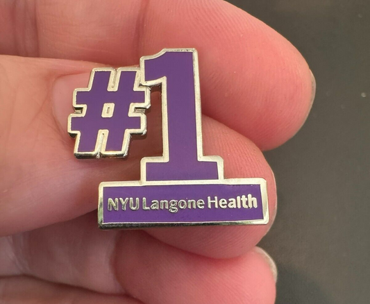 #1 Ranking NYU Langone Health Lapel Pin