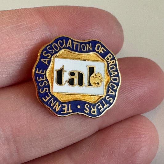 Vintage Tennessee Association of Broadcasters TAB Lapel Pin Tie Tack