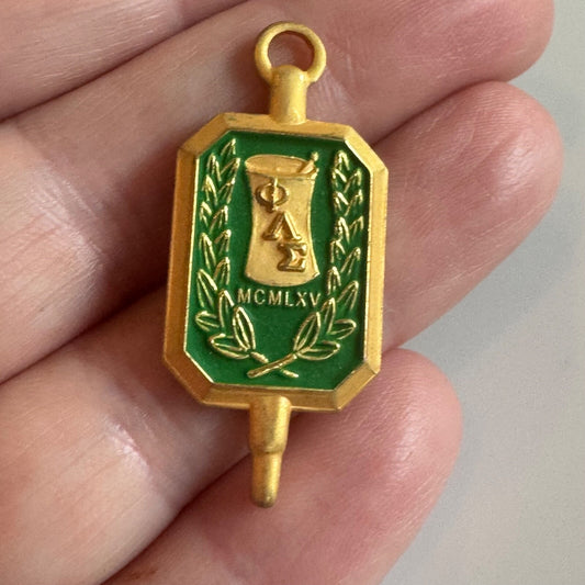 Vintage Phi Lambda Sigma Pharmacy Honor Society Lapel Pin Key