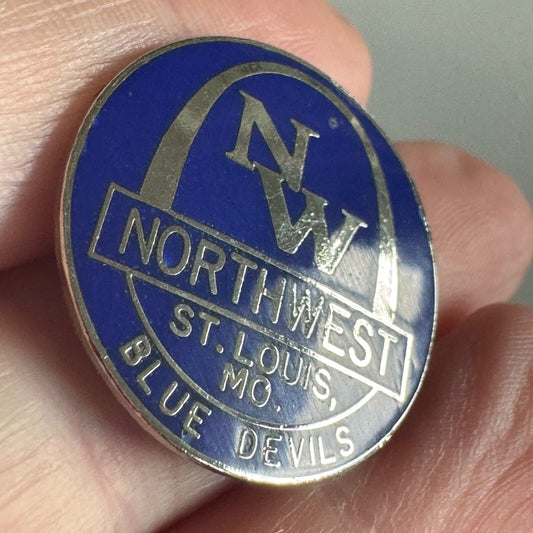 Vtg Northwest High School St. Louis MO Blue Devils Pin – Vintage School Spirit