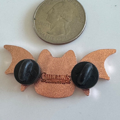 Disney Springs Gideon's Bakehouse Black Cat Bat Lapel Pin