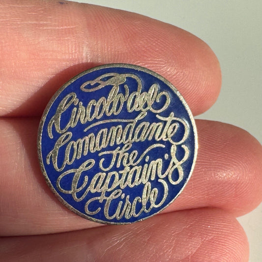 Vintage Circolo del Camandante The Captain's Circle Lapel Pin Princess Cruises