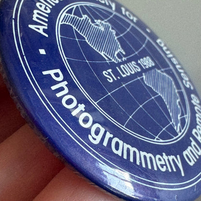Vintage American Society for Photogrammetry and Remote Sensing St Louis 1988 Pin