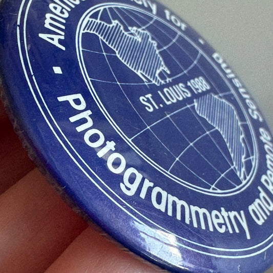 Vintage American Society for Photogrammetry and Remote Sensing St Louis 1988 Pin