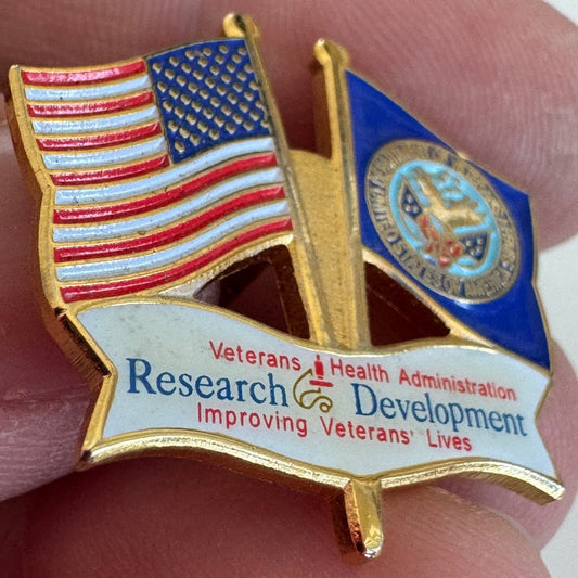 Vtg Veterans Health Administration Research & Development Pin Flags Affairs