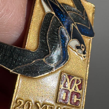 Vintage National Resource Defense Council Peregrine Falcon NRDC 20 Years Pin