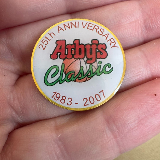25th Anniversary Arby's Classic Basketball Tournament 2007 Lapel Pin
