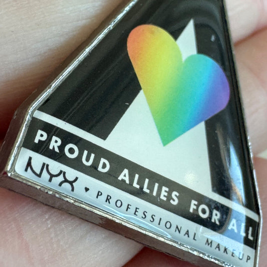 NYX Professional Makeup Proud Allies For All Lapel Pin Employee Advertising