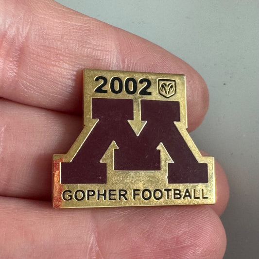Vintage 2002 University of Minnesota Gopher Football Lapel Pin Dodge Ram Logo
