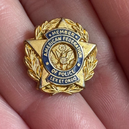 Vintage Member American Federation of Police Lapel Pin 