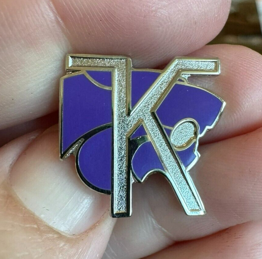 Kansas State University Wildcat Logo Pin with Big K Powercat