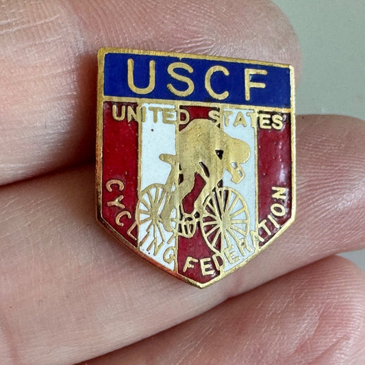 Vintage USCF United States Cycling Federation Lapel Pin 