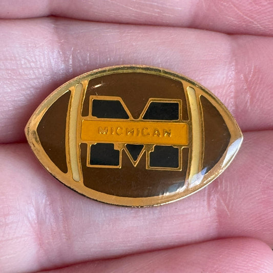Vintage University of Michigan Football Lapel Pin 