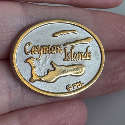 Cayman Islands Map Souvenir Lapel Pin – Caribbean