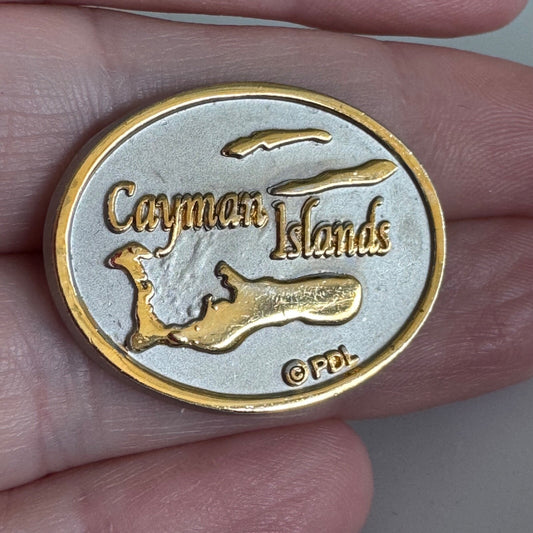 Cayman Islands Map Souvenir Lapel Pin – Caribbean