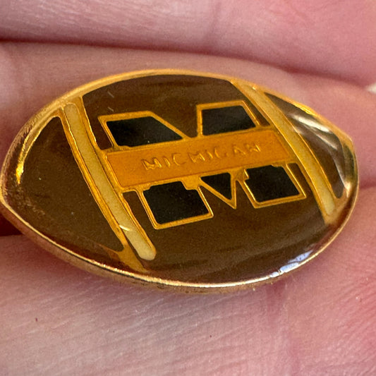 Vintage University of Michigan Football Lapel Pin 