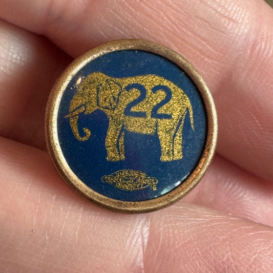 Antique 1922 Republican Elephant Lapel Pin Small