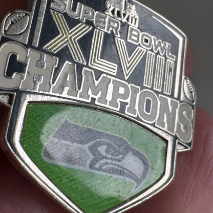 Vintage Seattle Seahawks Super Bowl XLVIII Champions Lapel Pin Wincraft