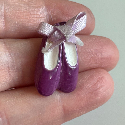 Vintage Purple Ballet Shoes Scatter Pin 