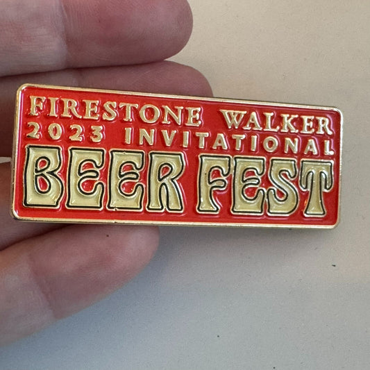 2023 Firestone Walker Invitational Beer Fest Souvenir Lapel Pin