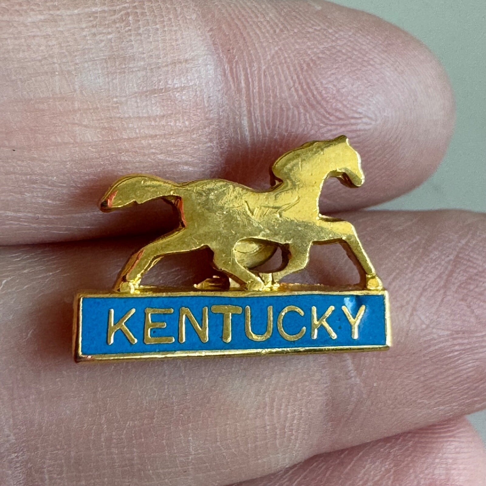 Vintage Kentucky Horse Lapel Pin Enamel
