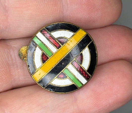 WWII Axis Powers Lapel Stud Germany Italy Japan Cloisonne Pin Stoger