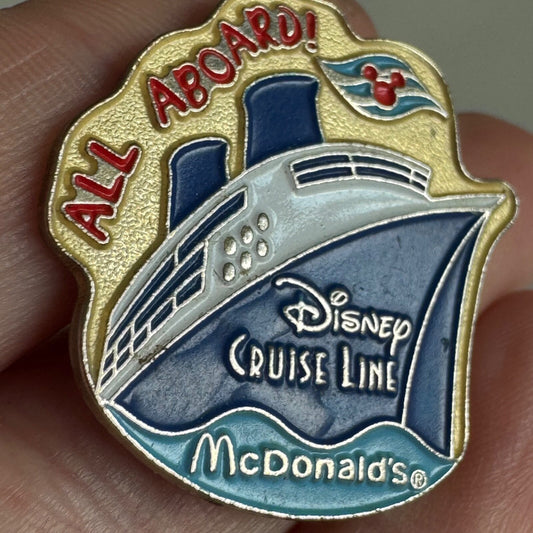 Disney Cruise Line McDonald’s “All Aboard!” Promo Pin – Mickey Flag